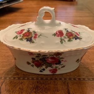 Rose candy dish